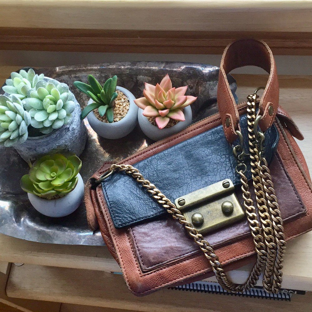 EUC Anthropologie beracamy genuine leather bag